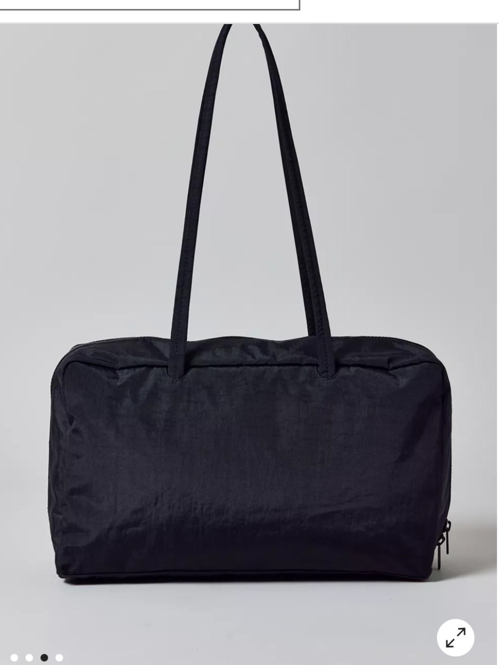 BAGGU Nylon Bowler Bag - Black